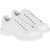 Car Shoe Leather Sneakers With Platform Sole White