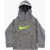 Nike Two-Tone Active Sweatshirt With Logo Print Gray