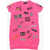 Dsquared2 Kids Cotton Crew-Neck Dress With All Over Printed Pink