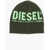 Diesel Kids Logo Embroidered Fbecky Beanie Green