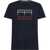 Tommy Hilfiger LINEAR FLAG EMBROIDERY T-SHIRT Navy
