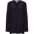 Tommy Hilfiger LONG SLEEVE V-NECK RELAXED FIT BLOUSE Navy