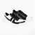 Neil Barrett Two-Tone Leather Hybrid Bolt 09 Sneakers Black & White