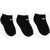 Nike Contrasting Logo Solid Color 3 Socks Set Black