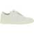 Common Projects Bball Low Bumpy Leather Sneakers OFF WHITE