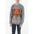 Kenzo Crew Neck Distressed Embroidery K-Tiger Sweater Blue