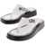 Moschino Two-Tne Row30 Thong Sandals With Square Toe Black & White