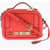 Moschino Love Faux Leather Crossbody Bag Red