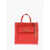 Moschino Love Faux Leather Rectangular Bag With Maxi Patch Pocket Red