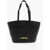 Moschino Love Quilted Faux Leather Tote Bag With Embossed Logo Black