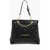 Moschino Love Faux Leather Quilted Shoulder Bag With Monogram Black