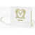 Moschino Love Golden Detail Textured Faux Leather Crossbody Bag White