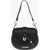 Moschino Love Faux Leather Crossbody Bag With Heart Shaped Charm Black