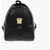 Moschino Love Logoed Shoulder Strap Faux Leather Safety Backpack Black
