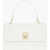 Moschino Love Faux Leather Bag With Front Monogram And Turn Lock Clos White
