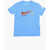 Nike Crew-Neck T-Shirt With Logo-Print Light Blue