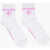 Converse Contrasting Embroidered Logo Long 2 Pairs Of Socks Set White