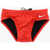 Nike Swim Solid Color Slip Swimsuit Red