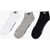 Converse Stretch 3 Pairs Of Socks Set With Logo Embroidery Gray
