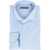 CORNELIANI Houndstooth Patterned Cotton Slim Fit Shirt Light Blue