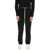 Palm Angels Drawstring Cotton Pants With Side Bands BLACK BLACK