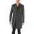 CORNELIANI Cc Collection Houndstooth Patterned Pure Cashmere Coat Gray