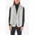 Dior Homme Wool Vest With Peak Lapel And Sleeve Scarf Gray