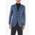 CORNELIANI Sartoria Plaid Side Vents Notch Lapel 3-Button Blazer Blue