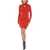 Bottega Veneta Ribbed Wool-Blend Uniform Bodycon Dress With Cut-Out Detail Red