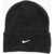 Nike Logo Embroidered Solid Color Beanie Gray