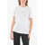 Stella McCartney Crewneck T-Shirt With Embroidered Minimal Logo White