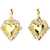 Moschino "Gold Heart" Earrings GOLD
