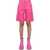 MSGM Faux Leather Bermuda Shorts PINK