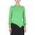 Alexander McQueen Sweater With Bare Shoulders GREEN