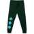 DSQUARED2 Plush Pants Leaf Logo On Front Leg GREEN