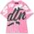 DSQUARED2 T-Shirt Allover Writing PINK