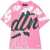 DSQUARED2 T-Shirt Allover Writing PINK