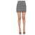 Alessandra Rich Mini Vichy Skirt BLACK