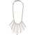 Alessandra Rich Crystal And Chain Necklace With Bangs SILVER
