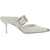 Alexander McQueen Punk Sandal With Buckle WHITE