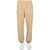 MSGM Pants With Logo BEIGE