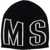 MSGM Beanie Hat With Logo BLACK