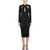 Dolce & Gabbana Longuette Dress With Cut-Out BLACK