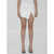 THE ATTICO Cloe Leather Miniskirt WHITE