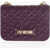 Moschino Love Quilted Faux Leather Shoulder Bag Violet