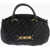 Moschino Love Faux Leather Quilted Bowler Bag With Golden Details Black