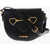 Moschino Love Faux Leather Shoulder Bag With Maxi Clamp Black