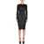 Dolce & Gabbana Sequin Midi Dress BLACK