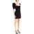 Alessandra Rich Mini Dress With Lace BLACK