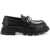 Alexander McQueen Chain Penny Loafers BLACK SILVER